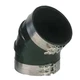 Trident Marine 8" ID 45-Degree EPDM Black Rubber Molded #TRL-845-S/S