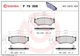 Brembo P 79 008 brake pad set, disc brake for Chevrolet, Geo, Suzuki