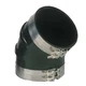 TRIDENT MARINE 8" ID 45 DEGREE EPDM BLACK RUBBER MOLDED