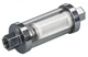 Moeller Universal Inline Glass View Fuel Filter (3/8", 5/16", & 1/4" Barb In