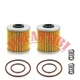 2pcs Oil Filter Kit with O-rings Springs Set For Kawasaki KX250 2019-2025
