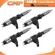 95000-6321 DZ100211 095000-6320 4PCS Fuel Injectors For John Deere 5080R 6068