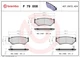 Brembo P 79 008 brake pad set, disc brake for Chevrolet Geo Suzuki