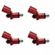 4x Fuel Injector 6FP-13761-00-00 For 2016 -2022 Yamaha Outboard 75HP F75LB 90HP