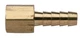 Moeller Brass Fuel Line Hose Barb Female 1/4" NPT x 1/4"