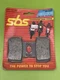 NOS SBS BRAKE PADS YAMAHA FZR400 88-92, RZ500 84-86, FZ600 86-88  REAR 570 LF