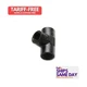 Vibrant 10863, One Black Aluminum Female Pipe Tee Adapter; Size: 1/2In Npt Perfo