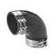 Trident Marine 4" 90-Degee Elbow with Clamps #TRL-490-S/S