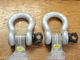 ANCHOR SHACKLE 491 10319614 PAIR SIZE 3/4" PIN 7/8 LOAD 15400LBS BREAK 77000LBS