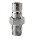 Attwood Marine 8901-6 Fuel Line Fitting Connector 1/4 NPT Male Chrome Brass