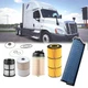 Engine Air Filter Kit Fits for Freightliner Cascadia DD Series DD13 DD15 DD16