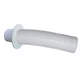 TRIDENT 4' STERN FLEX HOSE W/ TRANSOM FLANGE WHITE