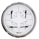 Faria F33864 5 Inch Chesapeake White SS 4-in-1 Combination Gauge Faria Beede