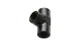 Vibrant Female Pipe Tee Adapter Size 1/2" NPT Aluminum Anodized Black 10863 